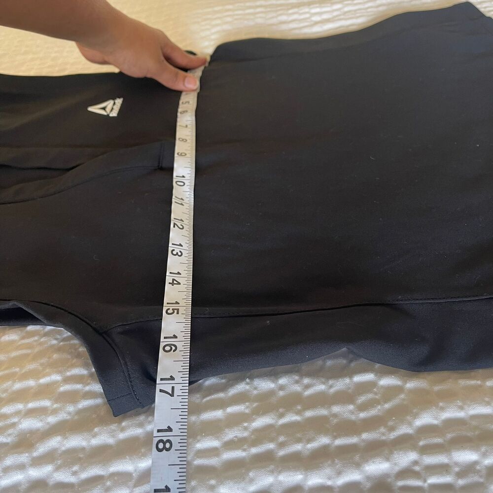 Reebok Women's Black Ace Polo Performance Stretch Active Fit Tank tee Top XS - Picture 4 of 7